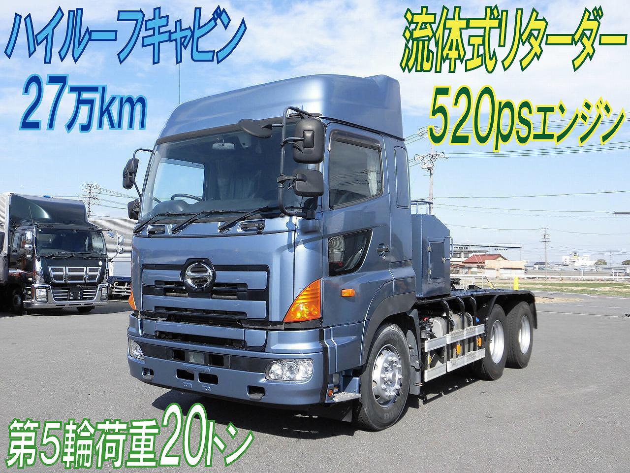 ハイルーフトラクタ　第５輪２０トン　５２０ps　リターダー　H.２９年式　プロフィア